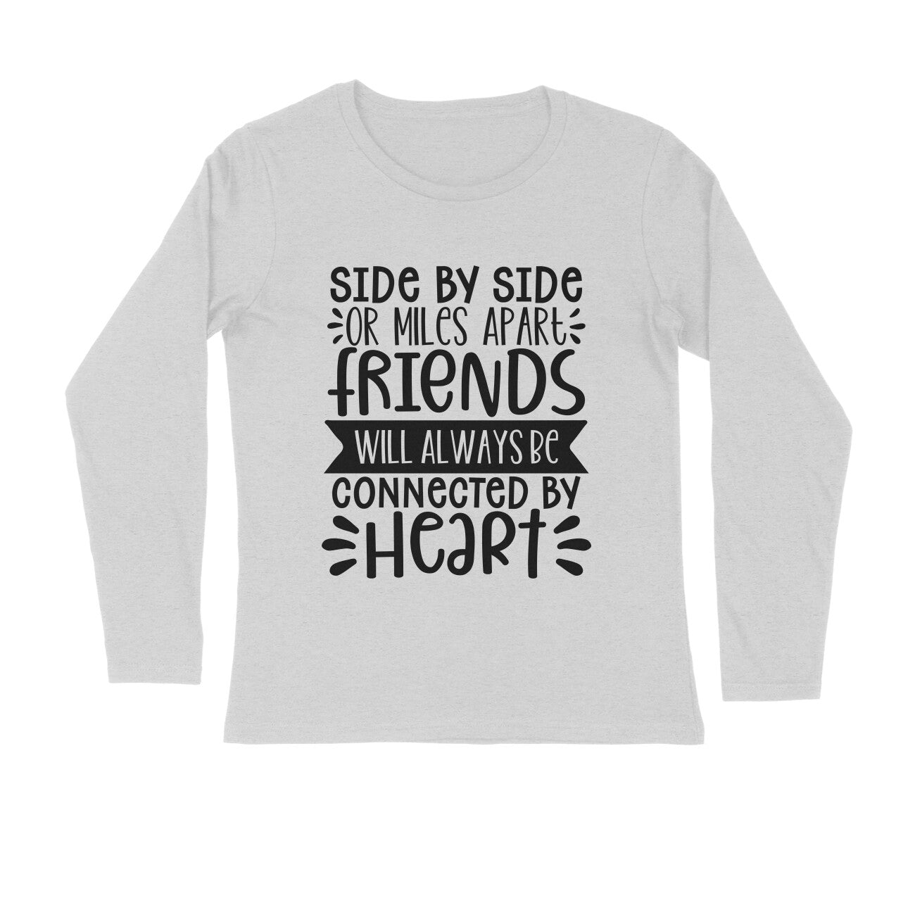 Men's Friendship Quote Printed Full Sleeve T Shirt Secondary image