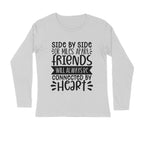 Men's Friendship Quote Printed Full Sleeve T Shirt
