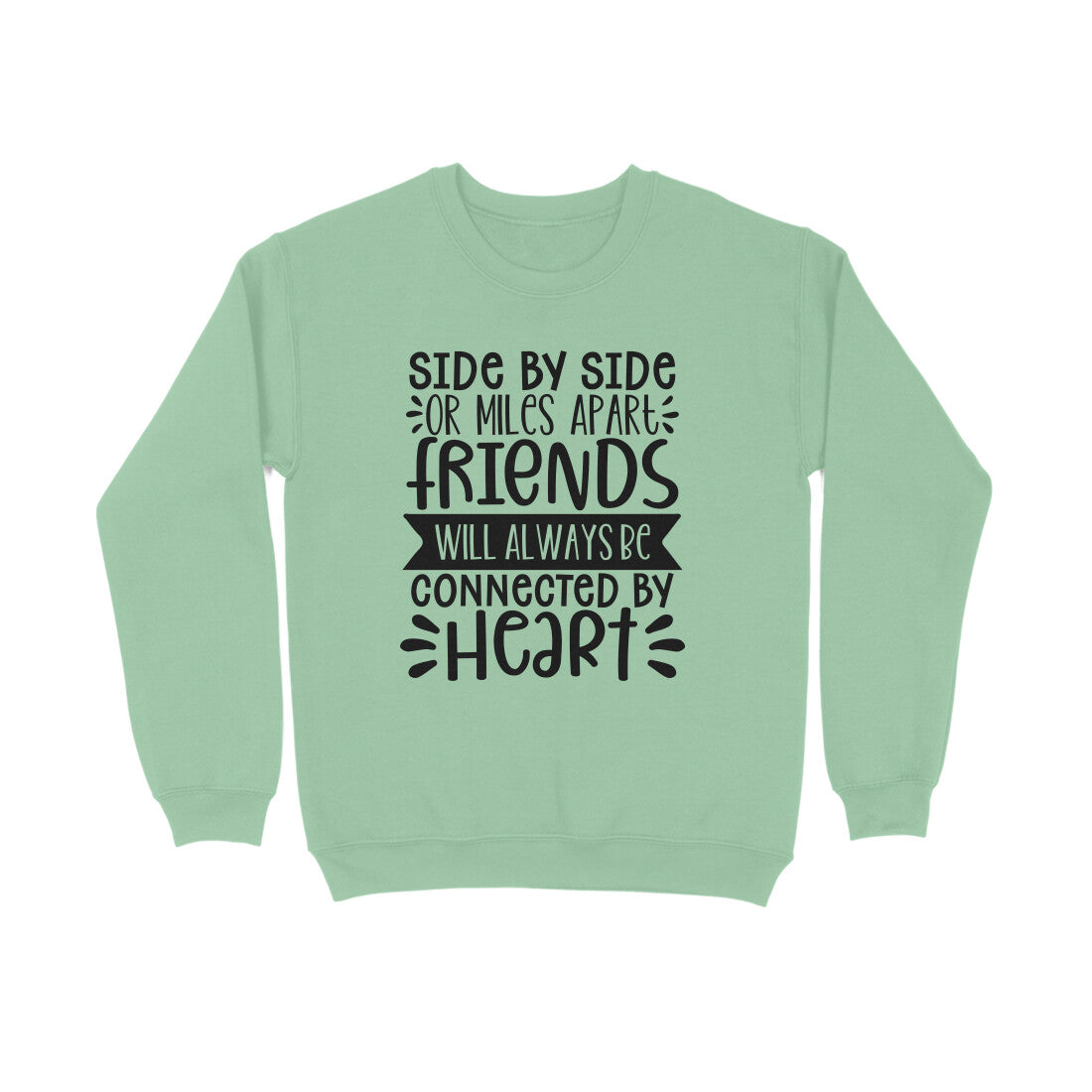 Men's Friendship Quote Printed Sweatshirts Secondary image