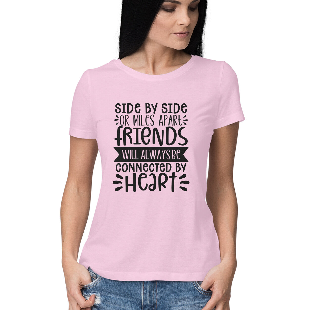 Women's Friendship Quote Printed T-Shirt