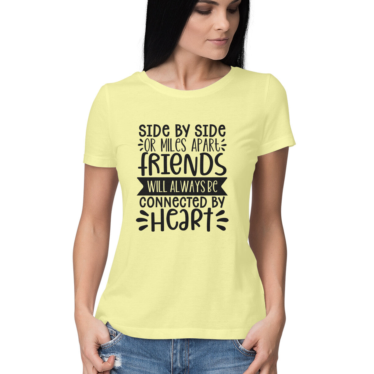 Women's Friendship Quote Printed T-Shirt