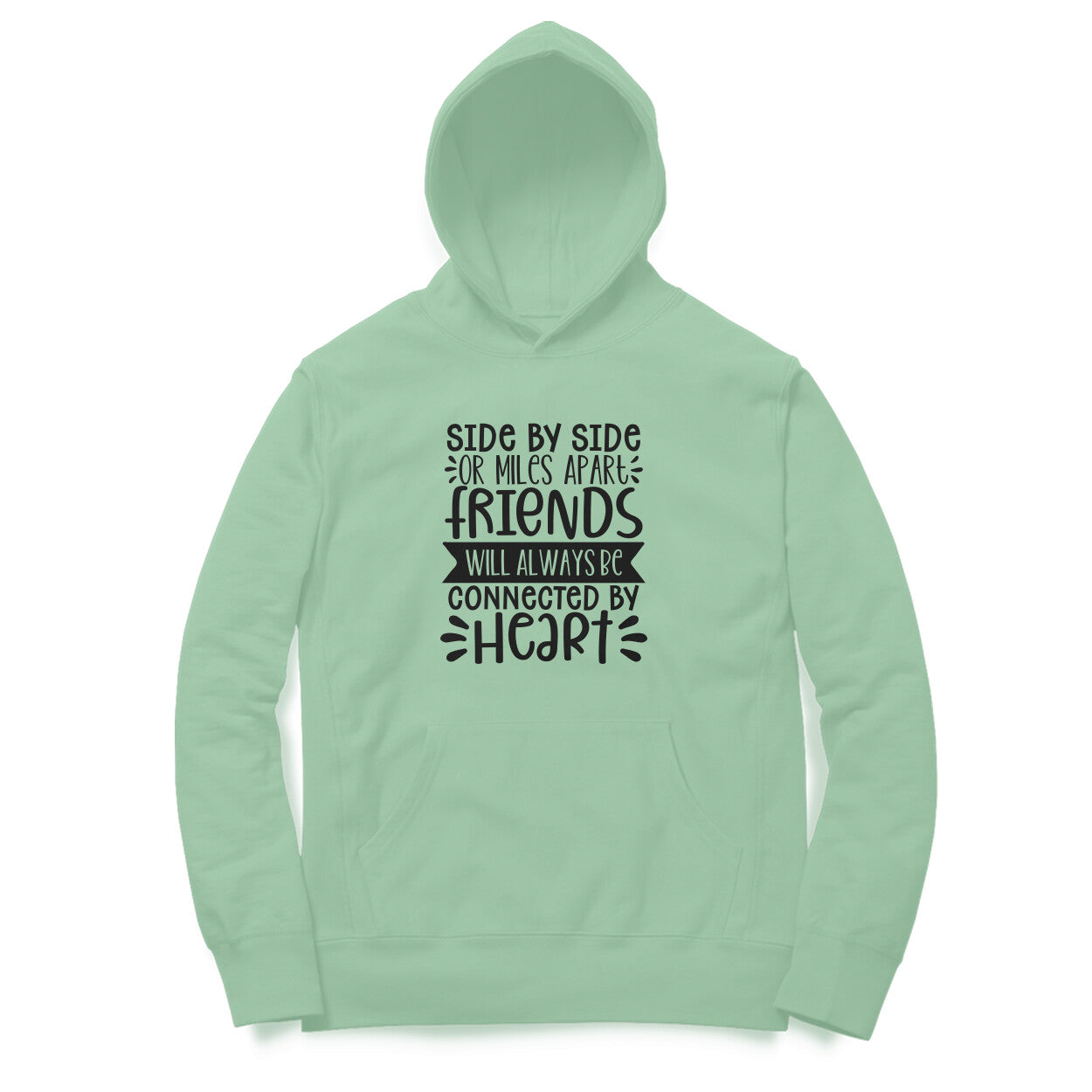 Women's Friendship Quote Printed Hoodies Secondary image