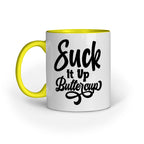 Suck it Up Quote Printed Mugs from Creativeya