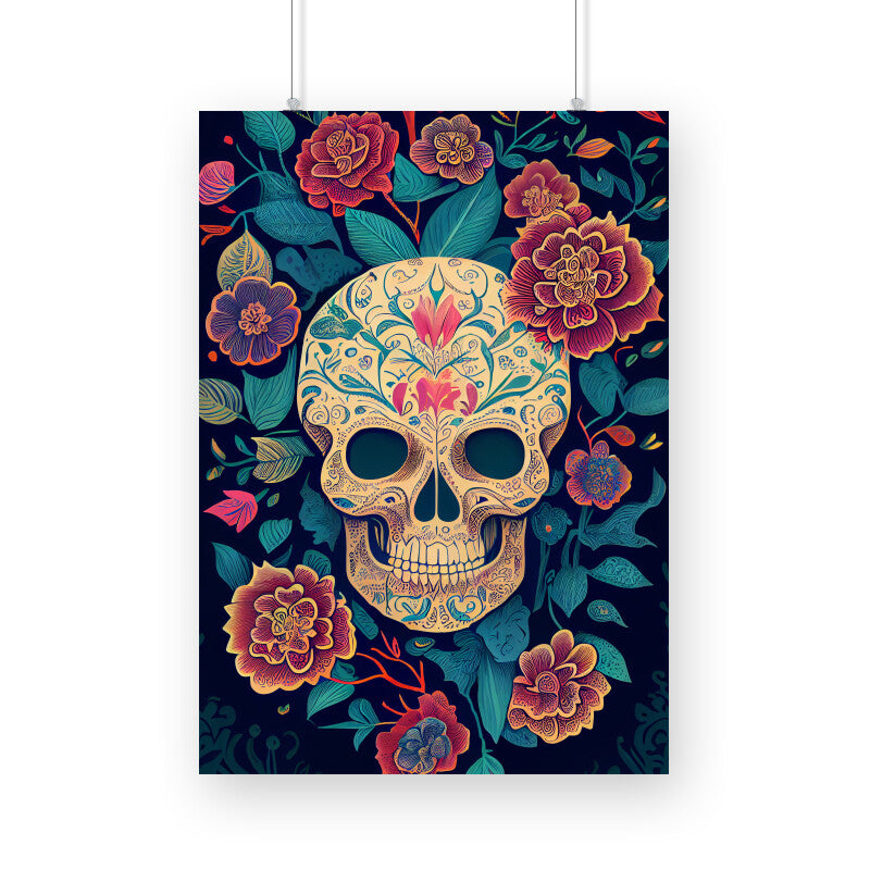 Sugar skull Graphics Printed Posters from Creativeya