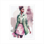 Woman in Paris Graphics Printed Posters from Creativeya