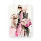 Blonde Lady Maltipoo Graphics Printed Posters from Creativeya
