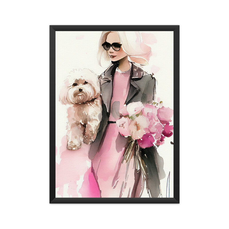 Blonde Lady Maltipoo Graphics Printed Posters from Creativeya Secondary image