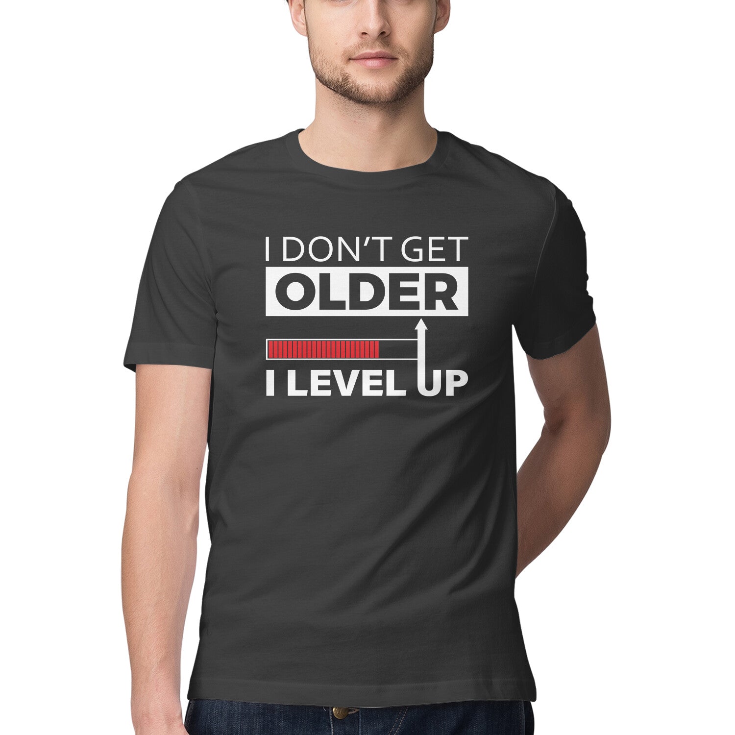 Men's I Don't Get Older I Level Up Graphics Printed T-Shirt