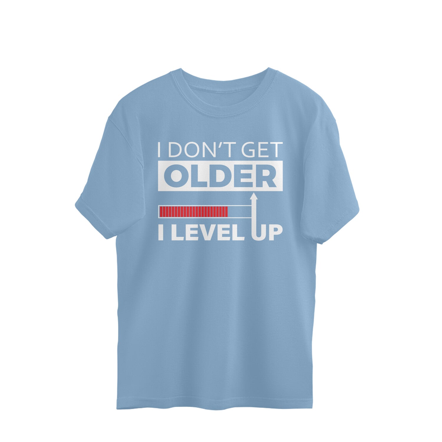 Men's I Don't Get Older I Level Up Graphics Printed Oversized T-Shirt