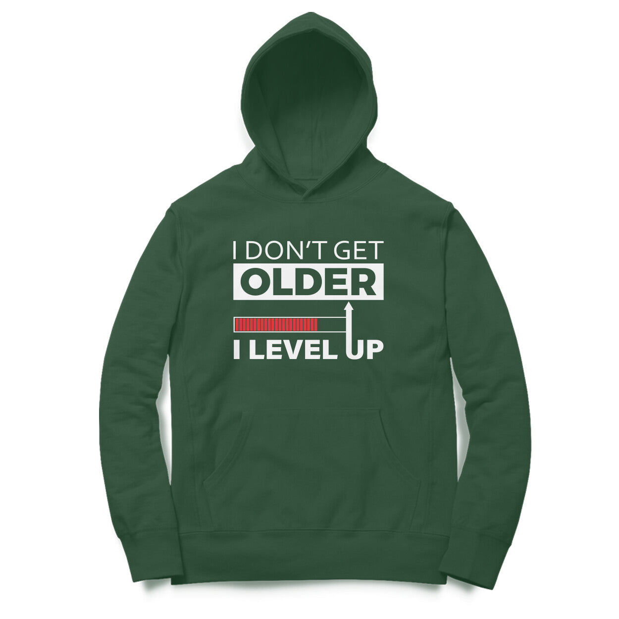 Men's I Don't Get Older I Level Up Graphics Printed Hoodies