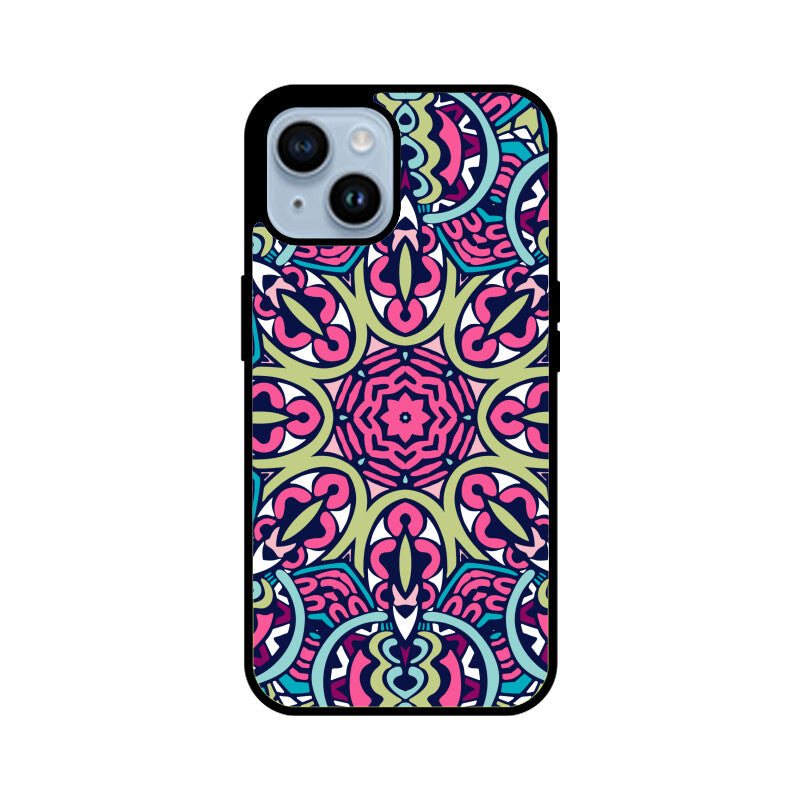 Boho Pattern Graphics Printed Glass Phone Cases from Creativeya
