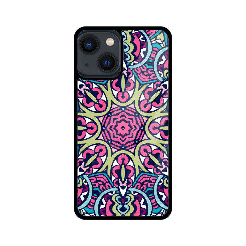 Boho Pattern Graphics Printed Glass Phone Cases from Creativeya