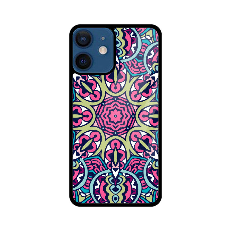 Boho Pattern Graphics Printed Glass Phone Cases from Creativeya