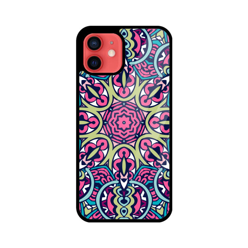 Boho Pattern Graphics Printed Glass Phone Cases from Creativeya