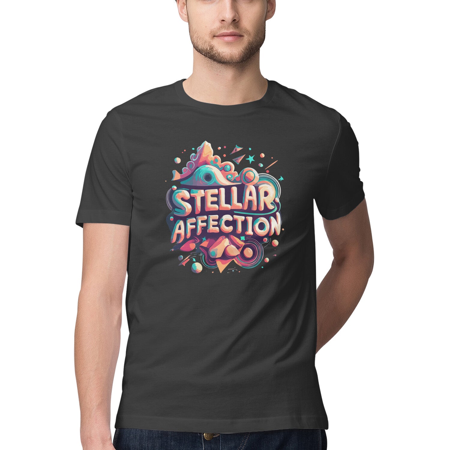 Men's Steller Affection Design Printed T-Shirt