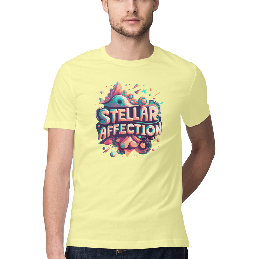 Men's Steller Affection Design Printed T-Shirt
