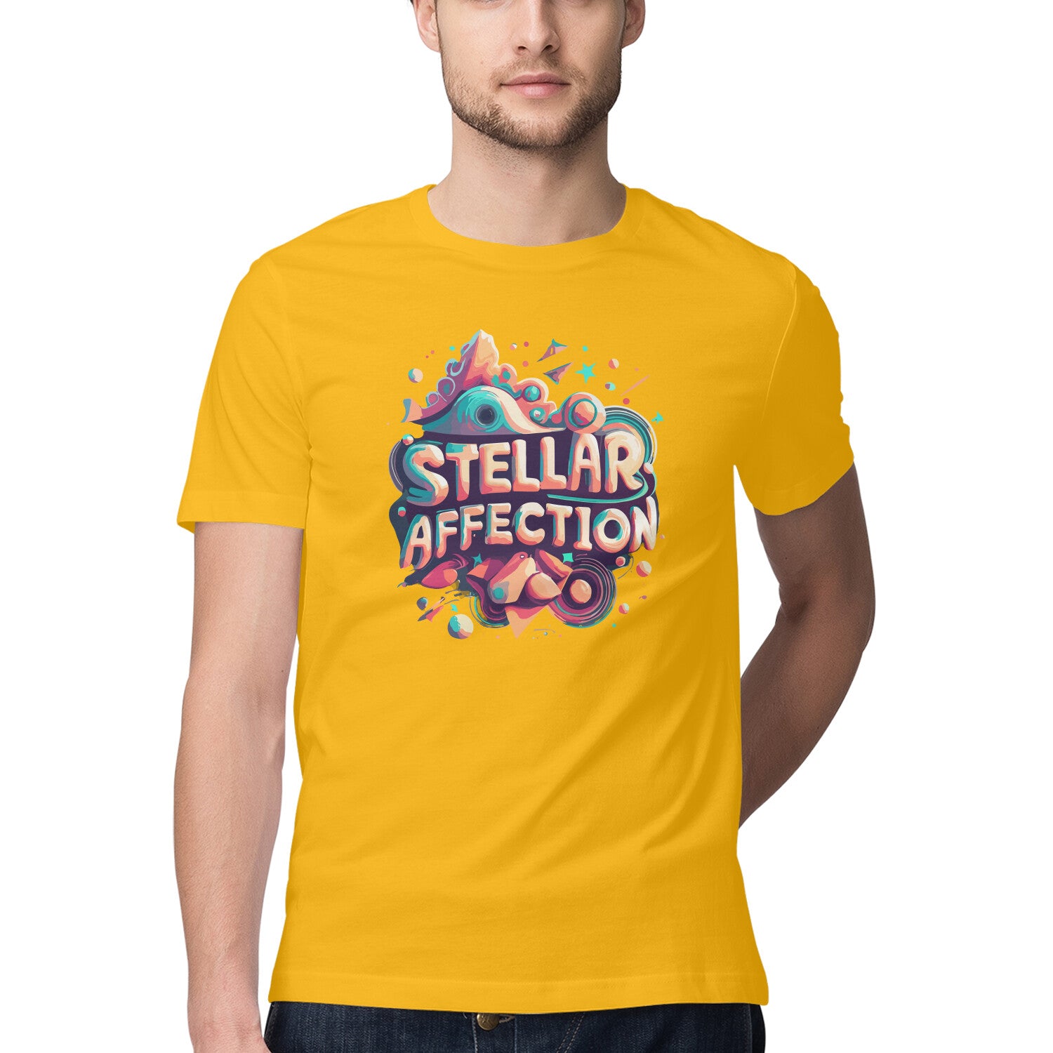 Men's Steller Affection Design Printed T-Shirt