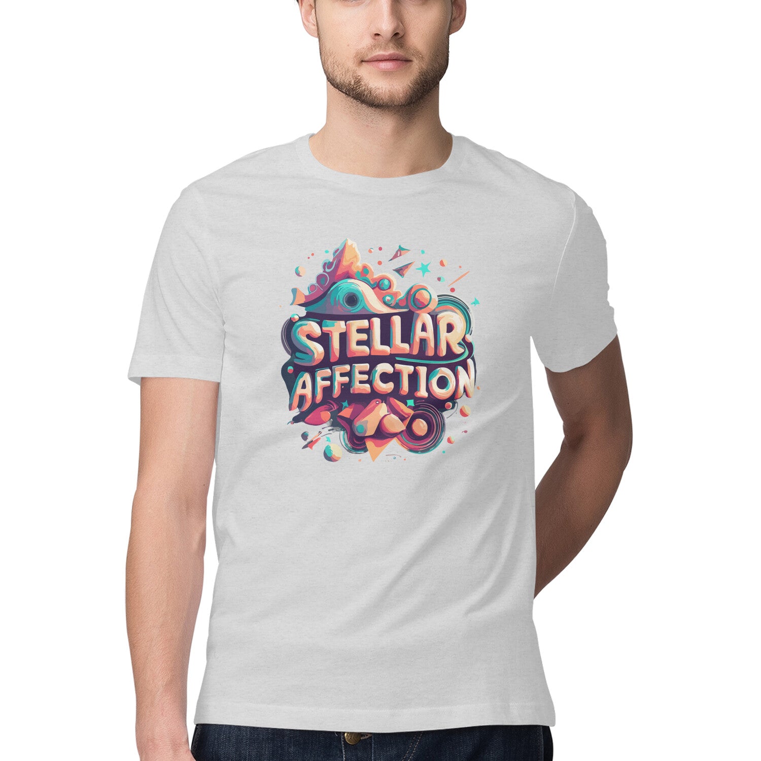 Men's Steller Affection Design Printed T-Shirt