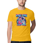 Men's Spacy Hugs and Cosmic Kisses New Design Printed T-Shirt