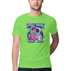 Men's Spacy Hugs and Cosmic Kisses New Design Printed T-Shirt