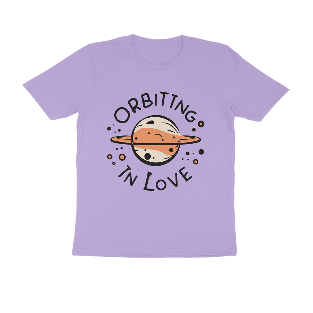 Men's Orbiting in Love Design Printed T-Shirt