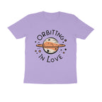 Men's Orbiting in Love Design Printed T-Shirt
