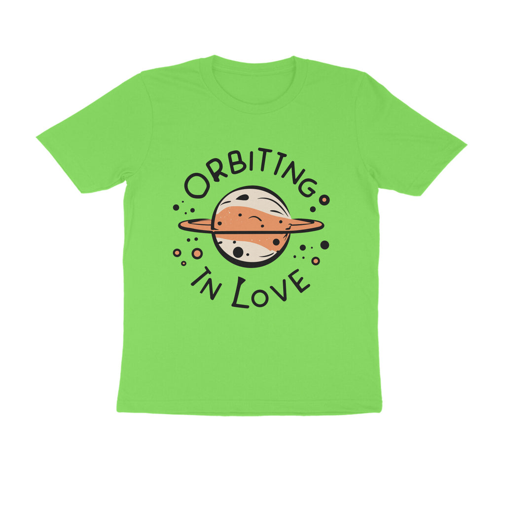 Men's Orbiting in Love Design Printed T-Shirt