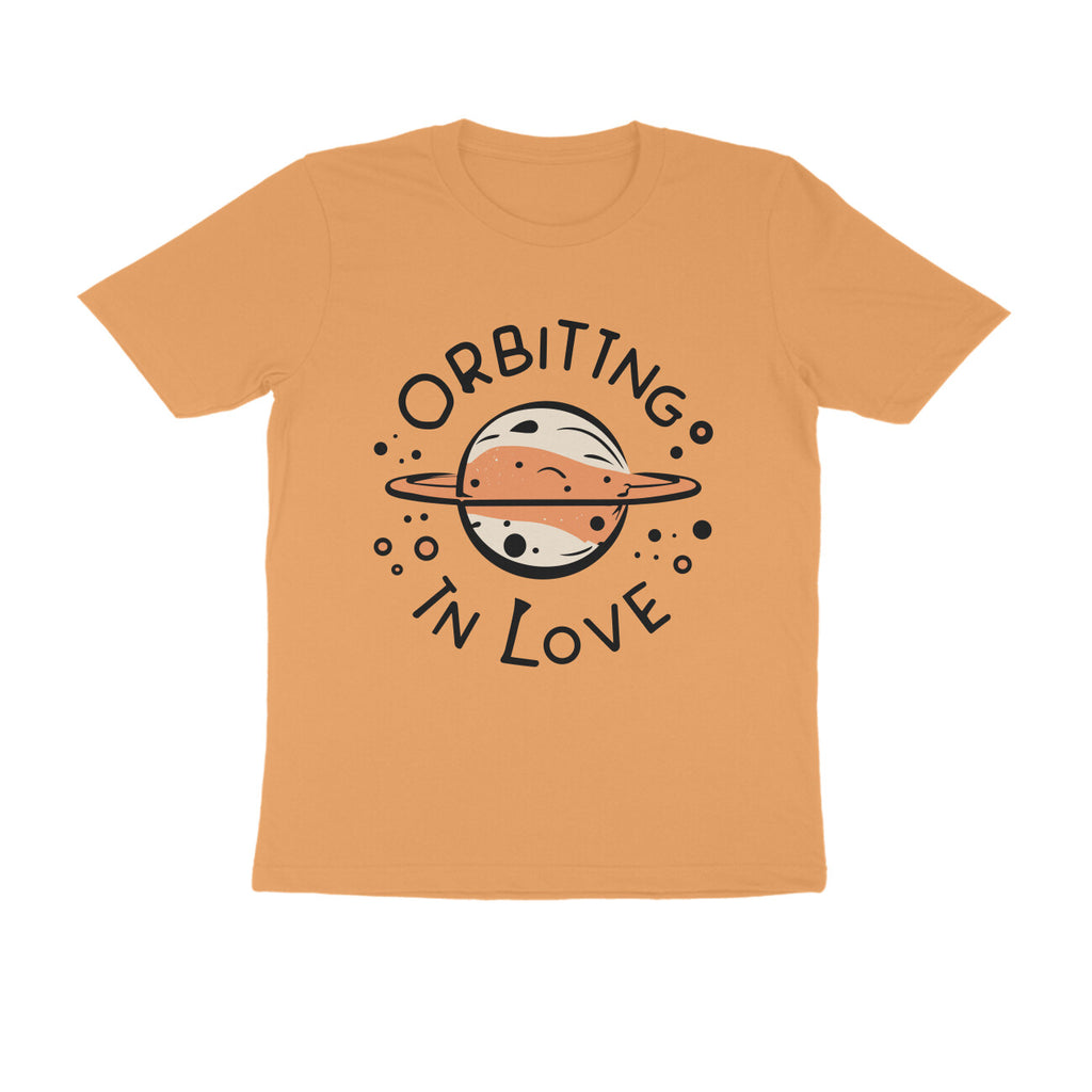 Men's Orbiting in Love Design Printed T-Shirt