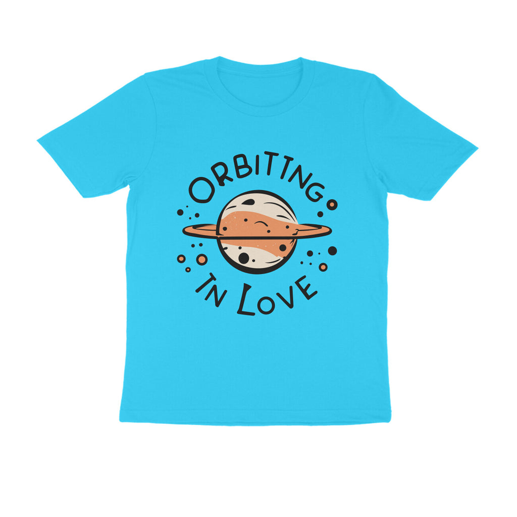 Men's Orbiting in Love Design Printed T-Shirt