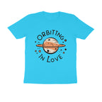 Men's Orbiting in Love Design Printed T-Shirt