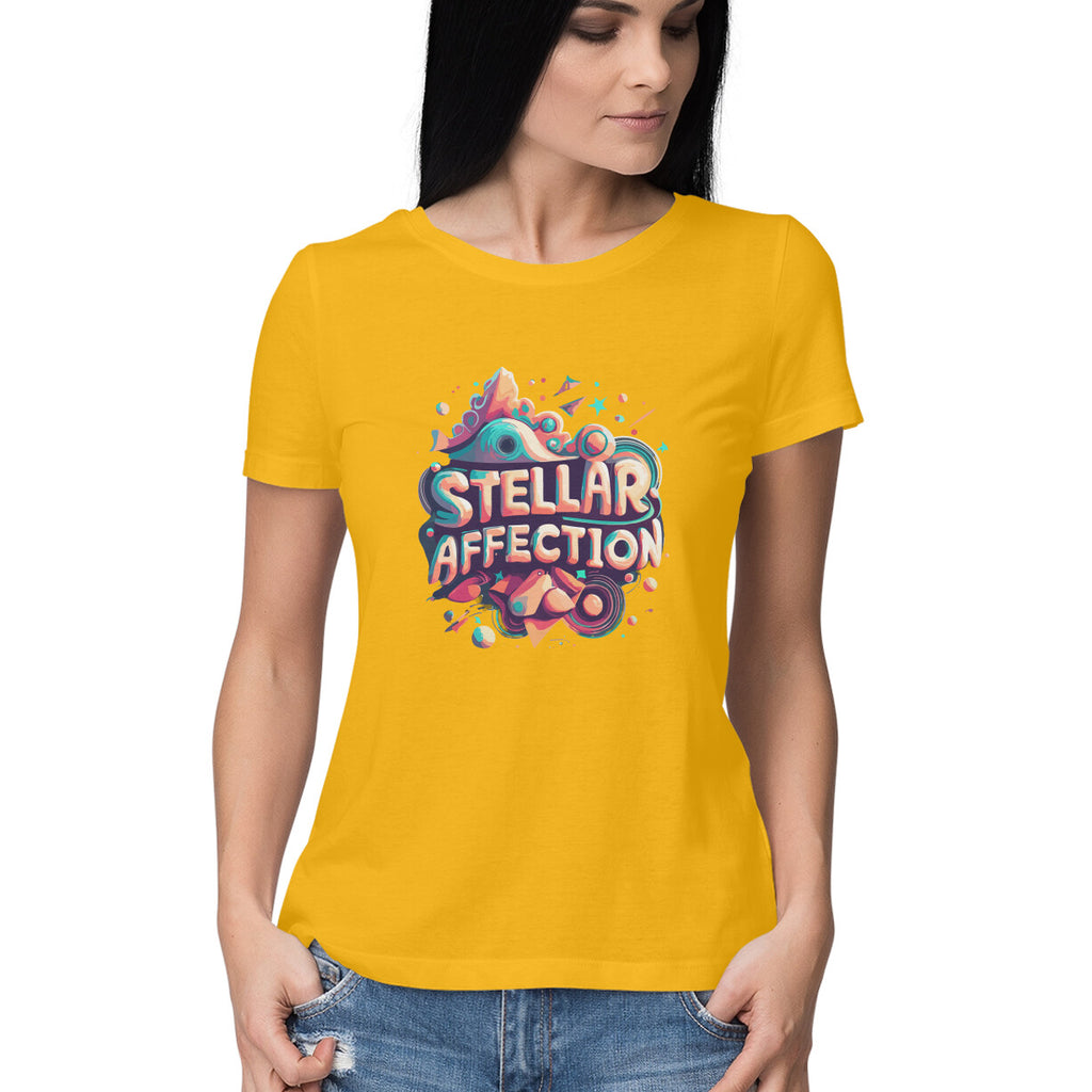 Women's Steller Affection Graphics Printed T-Shirt