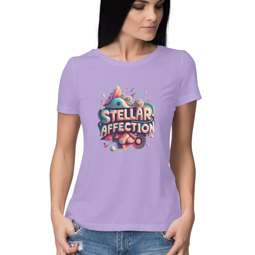 Women's Steller Affection Graphics Printed T-Shirt