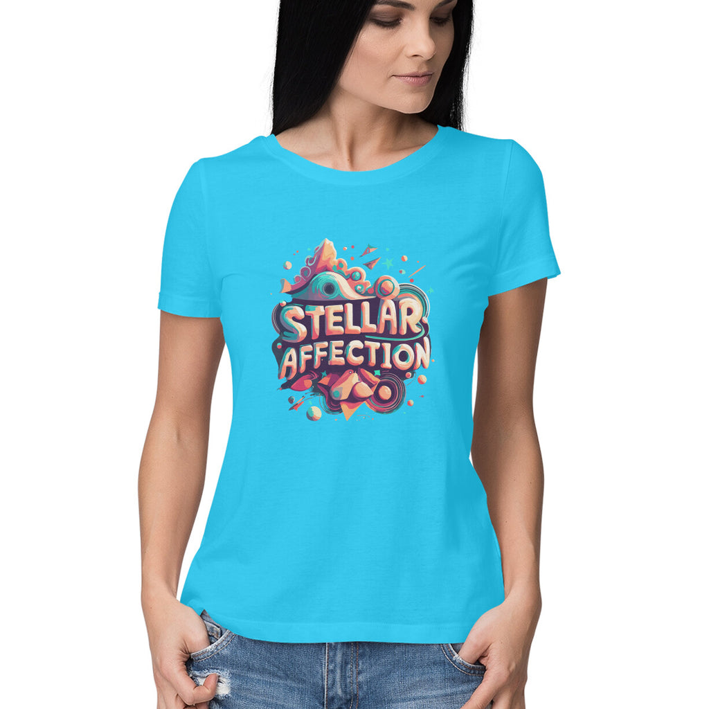 Women's Steller Affection Graphics Printed T-Shirt