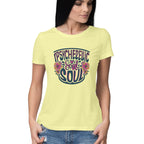 Women's Psychedelic Souls Graphics Printed T-Shirt