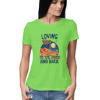 Women's Loving to the Moon Graphics Printed T-Shirt