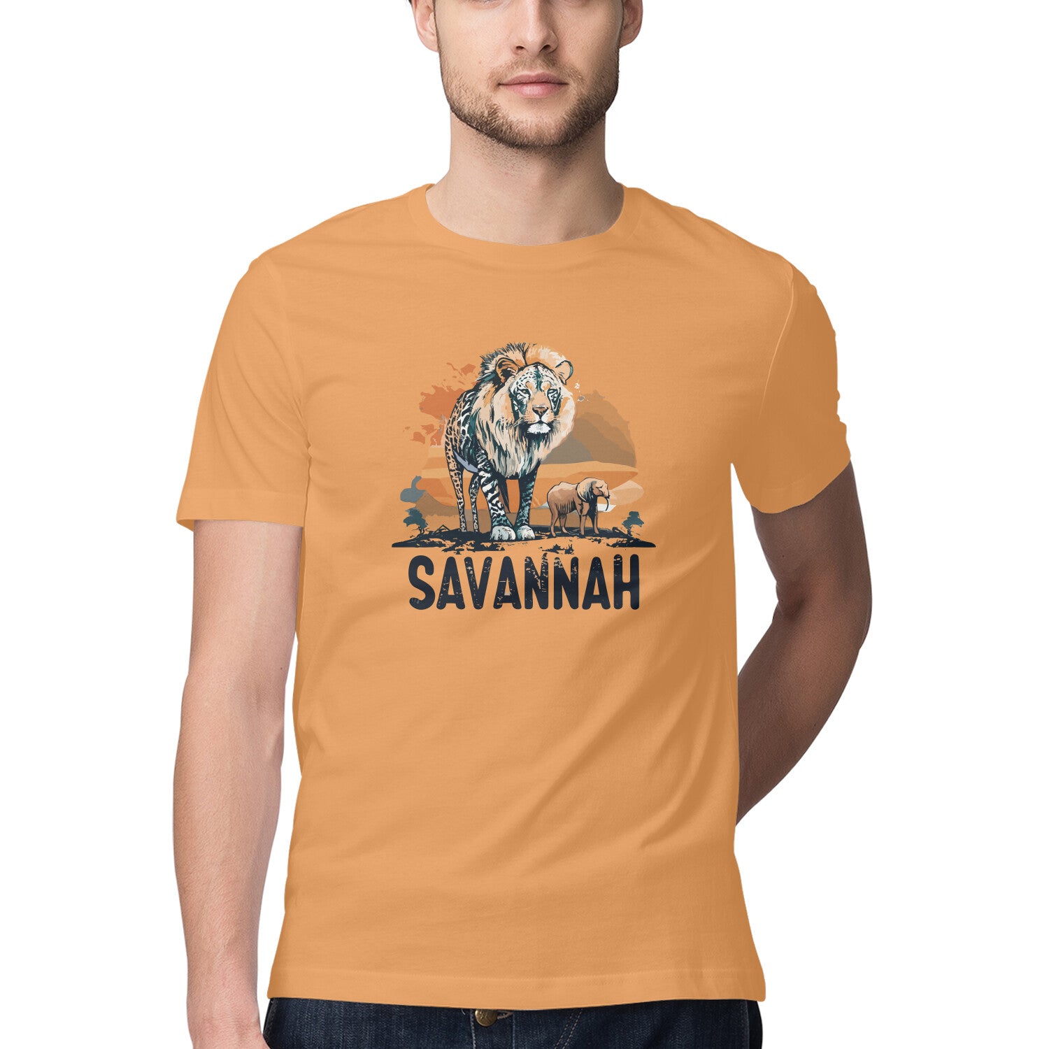 Men's Savannah Design Printed T-Shirt