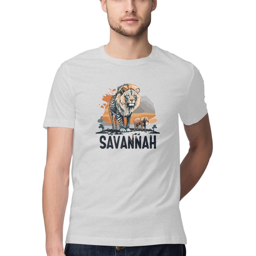 Men's Savannah Design Printed T-Shirt