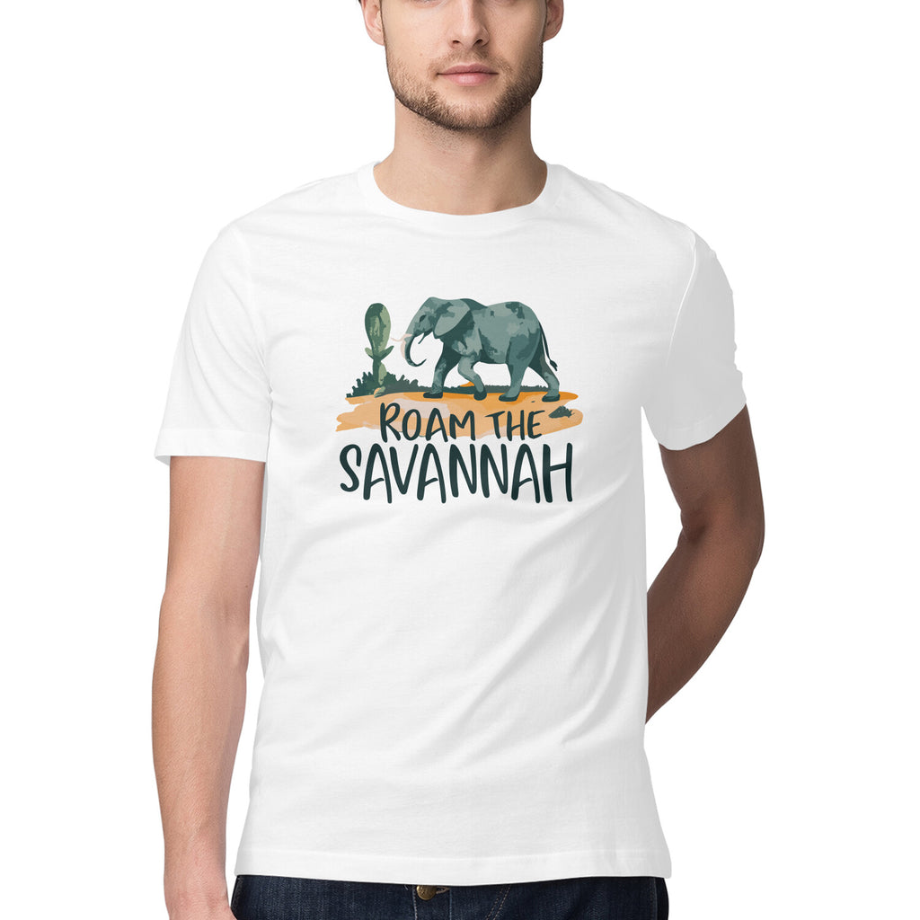 Men's Roam the Savannah Design Printed T-Shirt