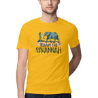 Men's Roam the Savannah Design Printed T-Shirt