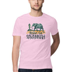 Men's Roam the Savannah Design Printed T-Shirt