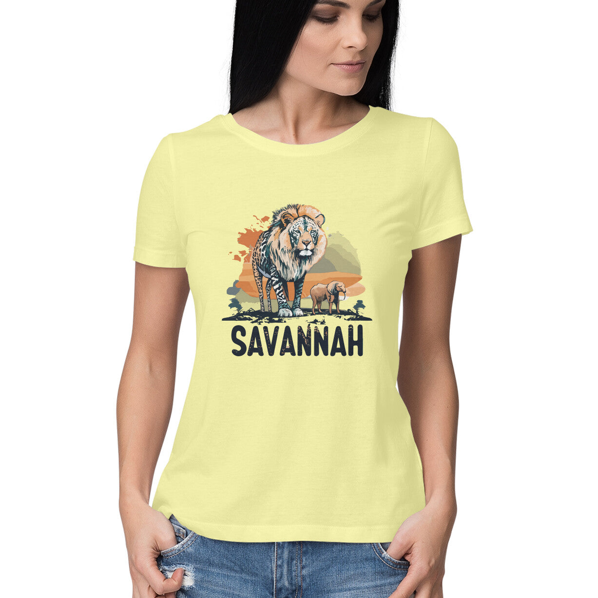 Women's Roam the Savannah Graphics Printed T-Shirt