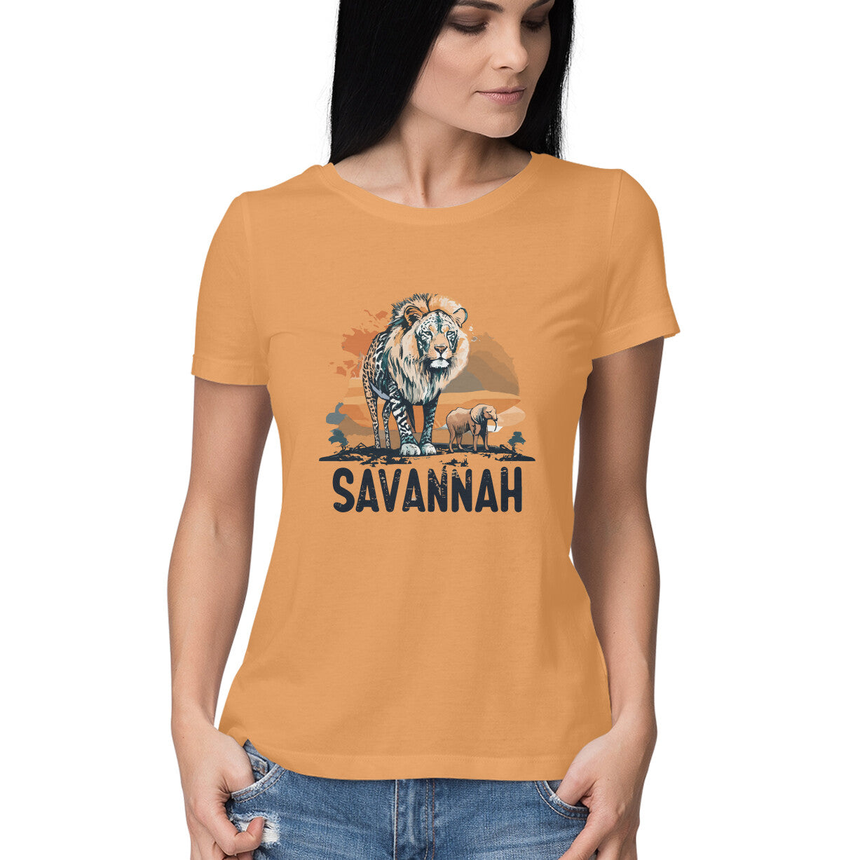 Women's Roam the Savannah Graphics Printed T-Shirt