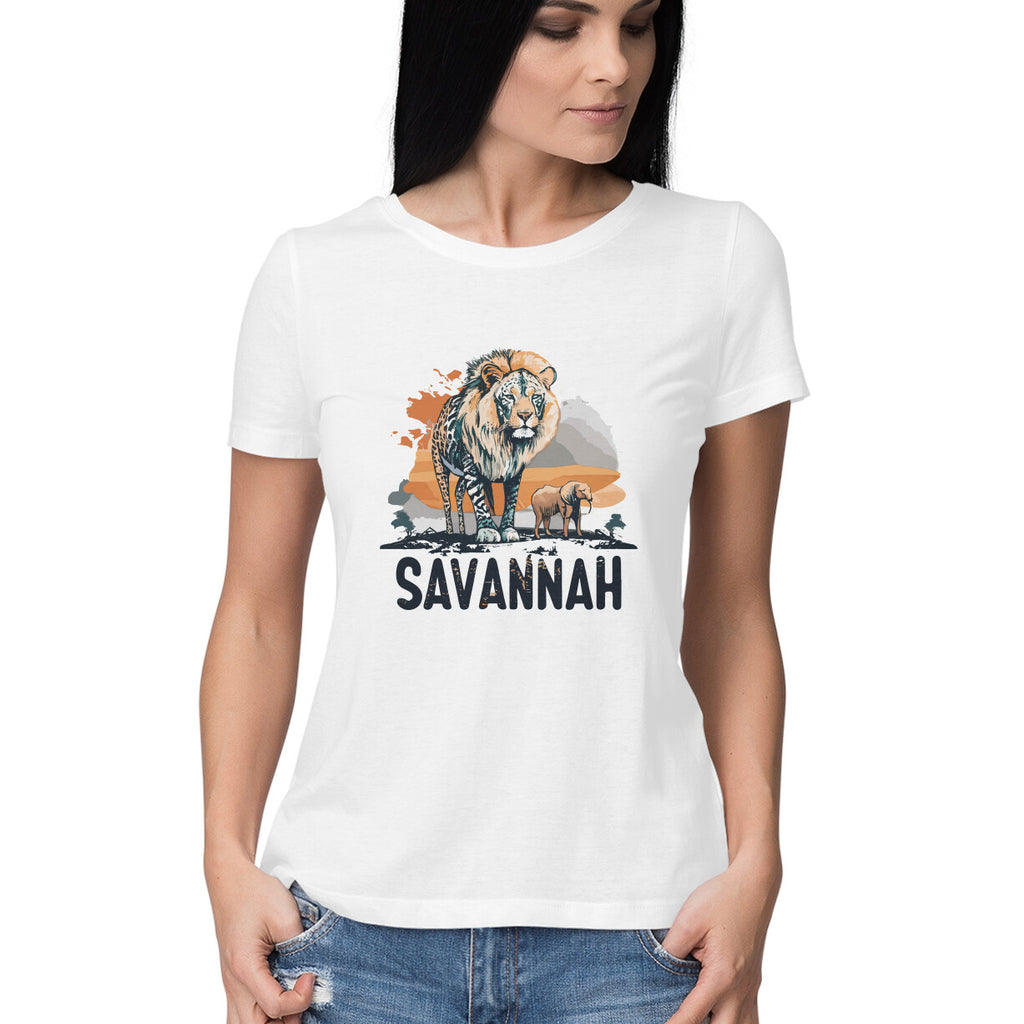 Women's Roam the Savannah Graphics Printed T-Shirt