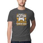 Men's I'm Not A Player I'm A Gamer Graphics Printed T-Shirt