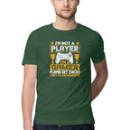 Men's I'm Not A Player I'm A Gamer Graphics Printed T-Shirt