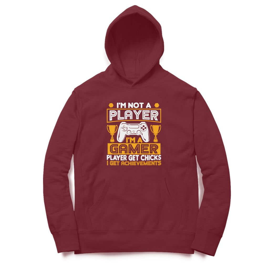 Men's I'm Not A Player I'm A Gamer Graphics Printed Hoodies
