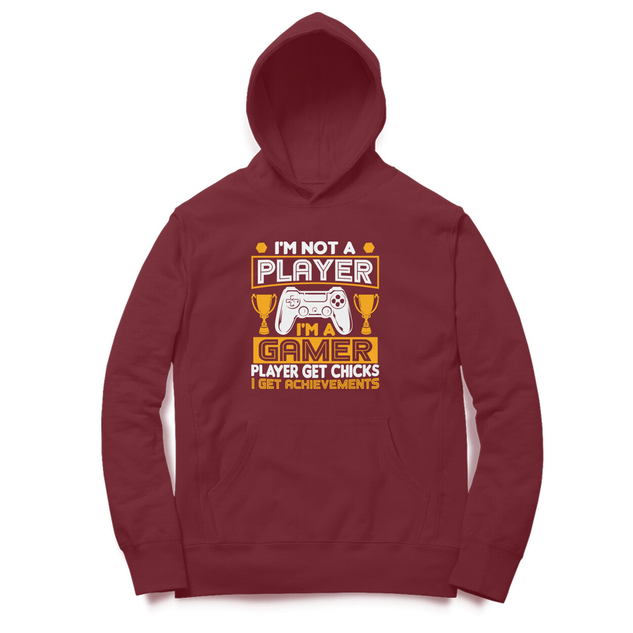 Men's I'm Not A Player I'm A Gamer Graphics Printed Hoodies