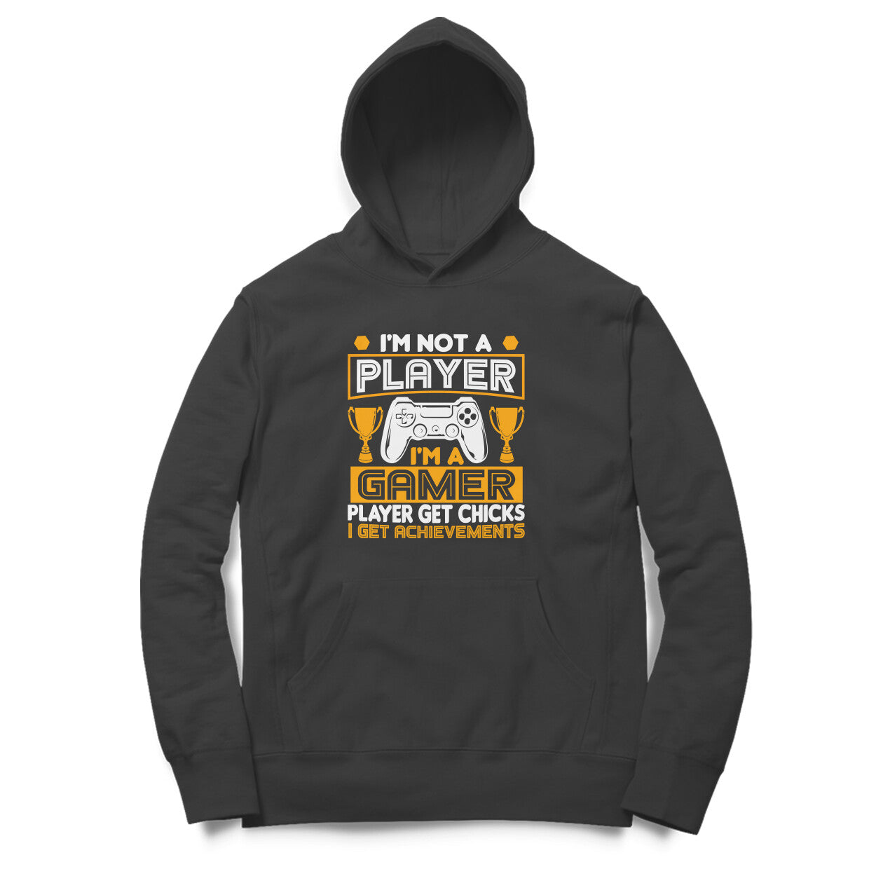 Men's I'm Not A Player I'm A Gamer Graphics Printed Hoodies