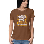 Women's I'm Not A Player I'm A Gamer Graphics Printed T-Shirt