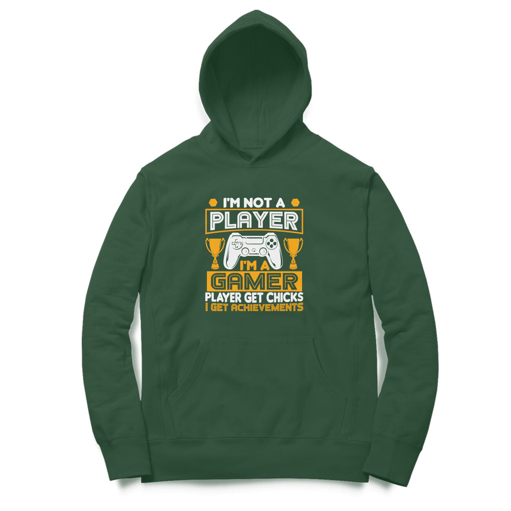 Women's I'm Not A Player I'm A Gamer Graphics Printed Hoodies